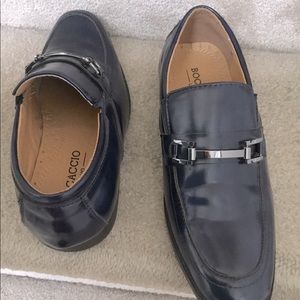 Navy boys dress shoes